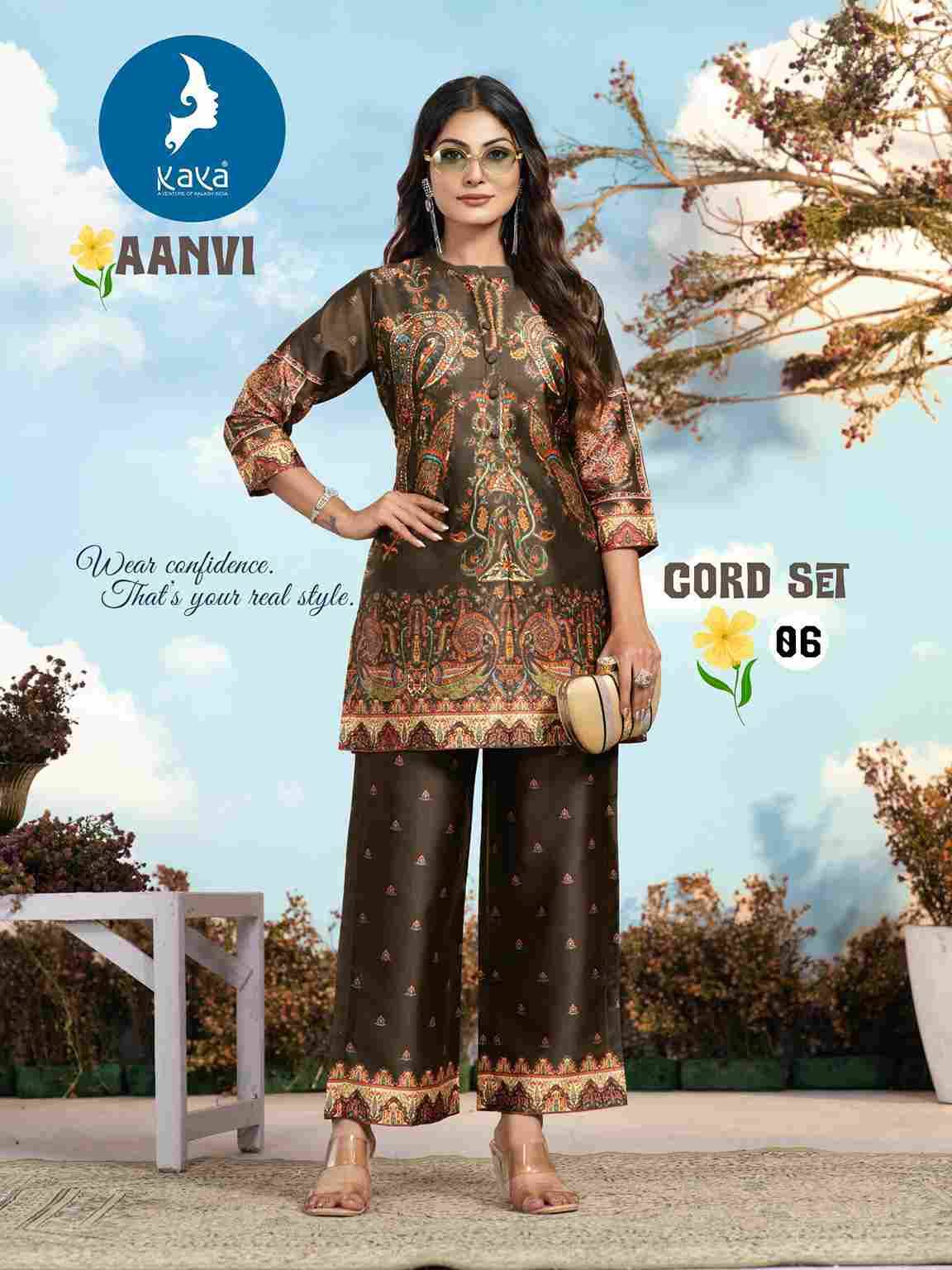 Aanvi By Kaya 01 To 06 Series Designer Stylish Fancy Colorful Beautiful Party Wear & Ethnic Wear Collection Vertican Co-Ord At Wholesale Price