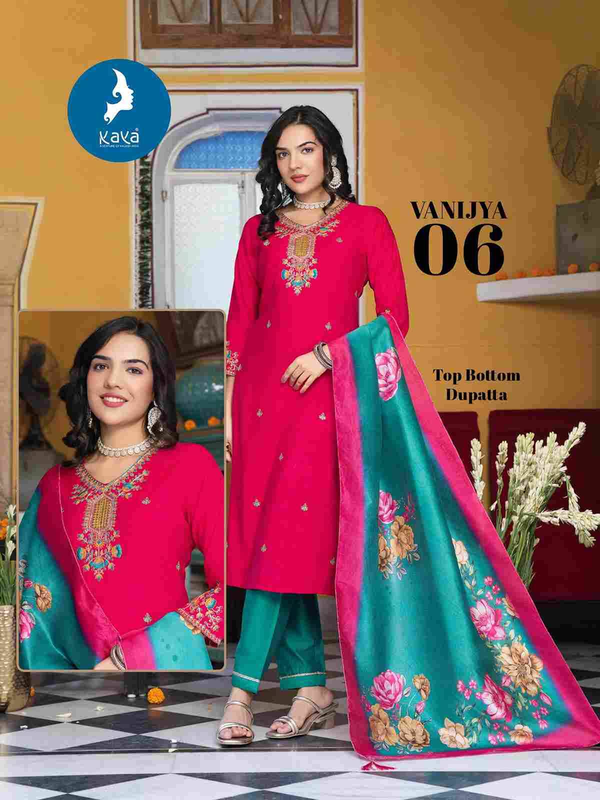 Vanijya By Kaya 01 To 06 Series Beautiful Stylish Festive Suits Fancy Colorful Casual Wear & Ethnic Wear & Ready To Wear Vertican Print Dresses At Wholesale Price
