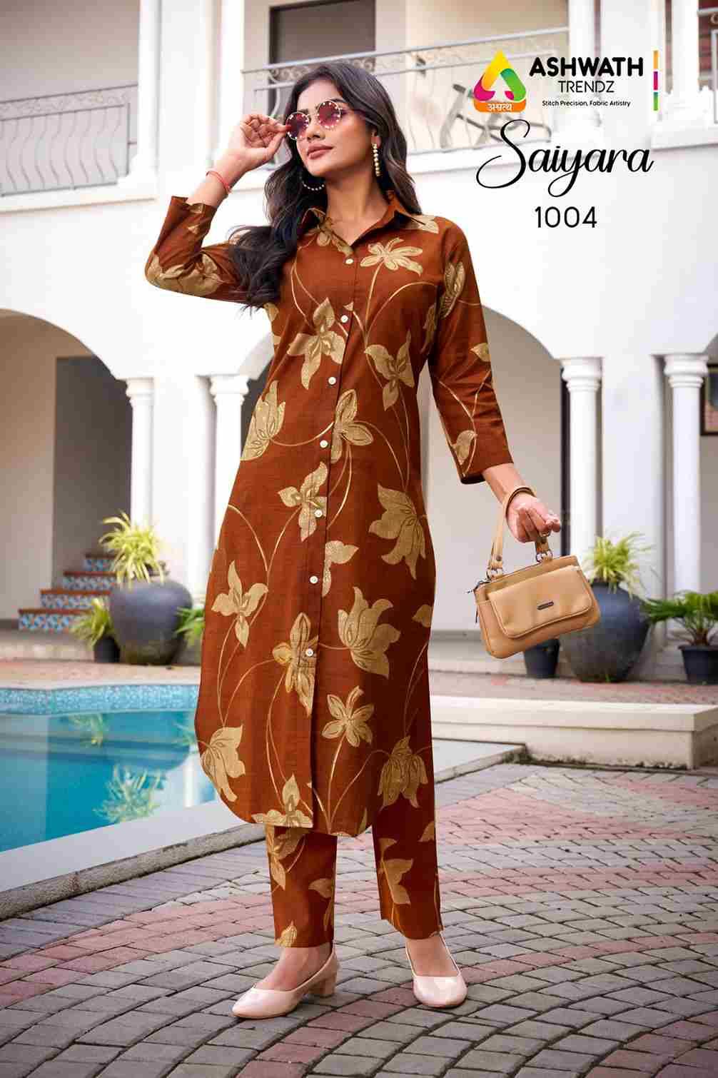 Saiyara By Ashwath Trendz 1001 To 1006 Series Designer Stylish Fancy Colorful Beautiful Party Wear & Ethnic Wear Collection Vatican Print Kurtis With Bottom At Wholesale Price