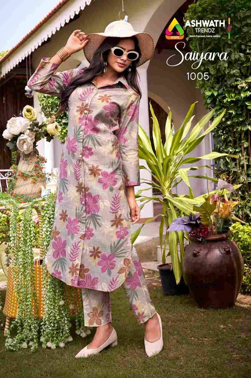 Saiyara By Ashwath Trendz 1001 To 1006 Series Designer Stylish Fancy Colorful Beautiful Party Wear & Ethnic Wear Collection Vatican Print Kurtis With Bottom At Wholesale Price