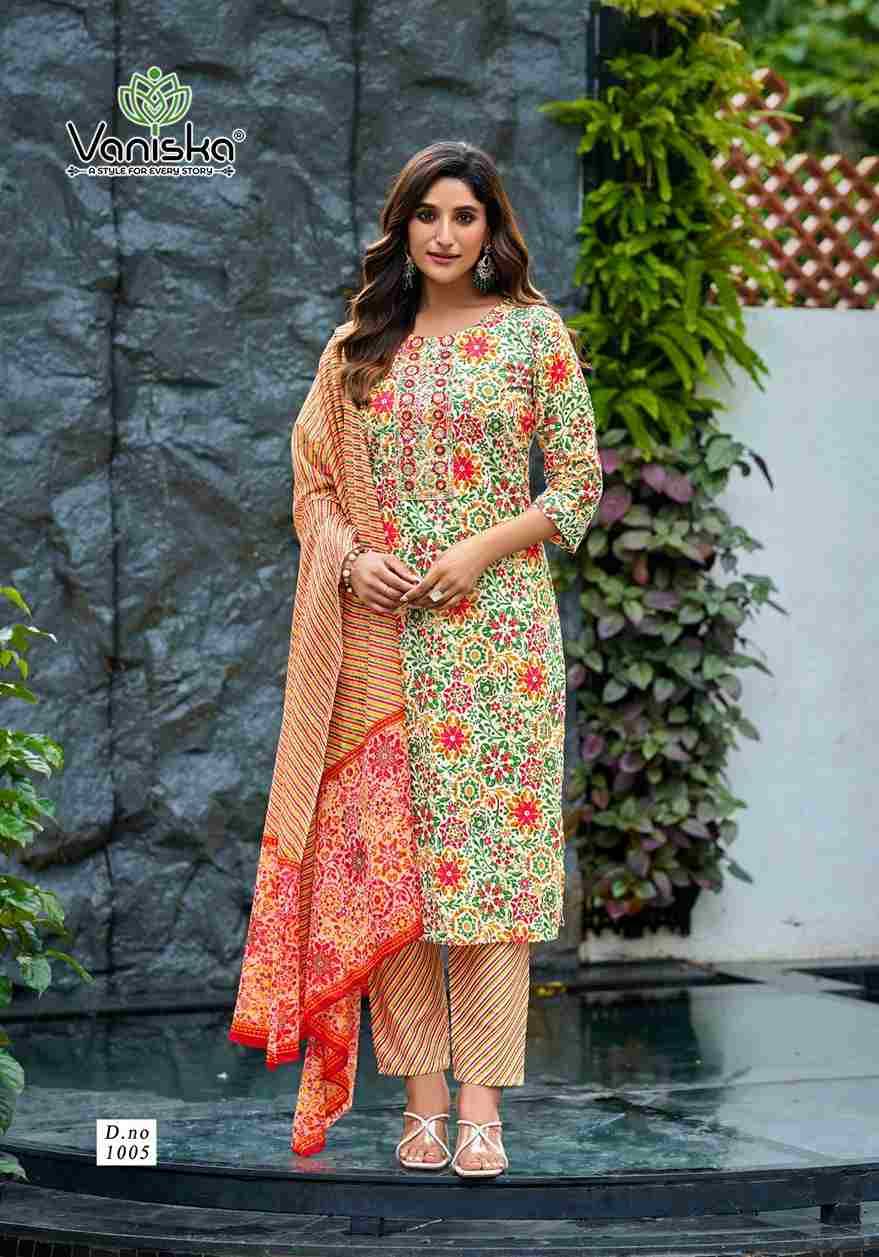 Trendy Cotton Vol-1 By Vaniska 1001 To 1006 Series Designer Stylish Fancy Colorful Beautiful Party Wear & Ethnic Wear Collection Pure Cotton Dresses At Wholesale Price