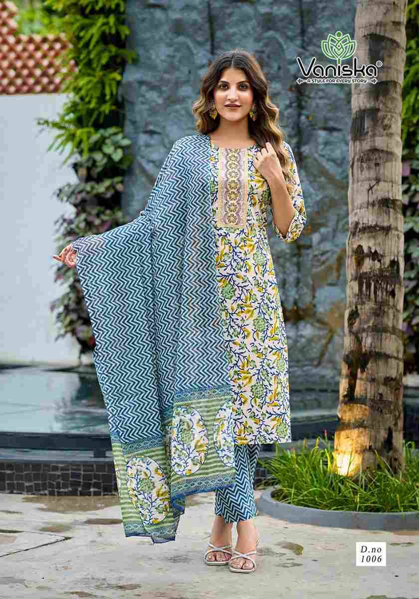 Trendy Cotton Vol-1 By Vaniska 1001 To 1006 Series Designer Stylish Fancy Colorful Beautiful Party Wear & Ethnic Wear Collection Pure Cotton Dresses At Wholesale Price
