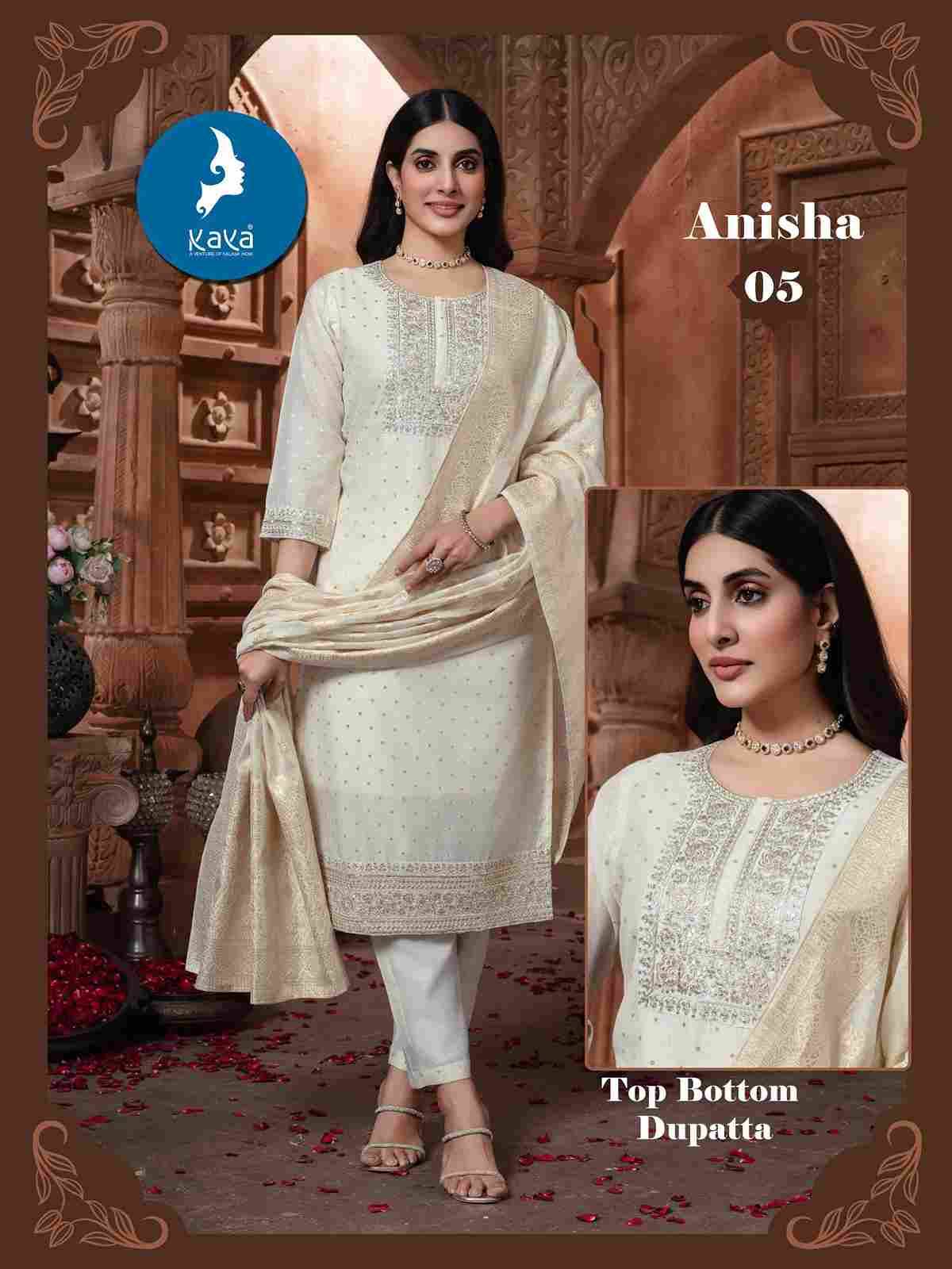 Anisha By Kaya 01 To 06 Series Beautiful Stylish Festive Suits Fancy Colorful Casual Wear & Ethnic Wear & Ready To Wear Chanderi Jacquard Dresses At Wholesale Price