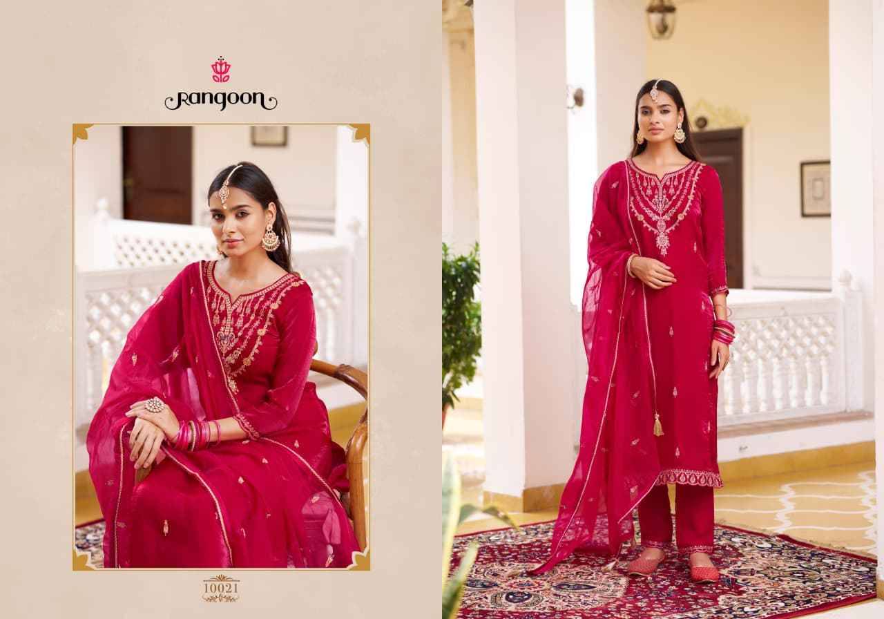 Hemani By Rangoon 10021 To 10024 Series Beautiful Festive Suits Colorful Stylish Fancy Casual Wear & Ethnic Wear Satin Silk Dresses At Wholesale Price