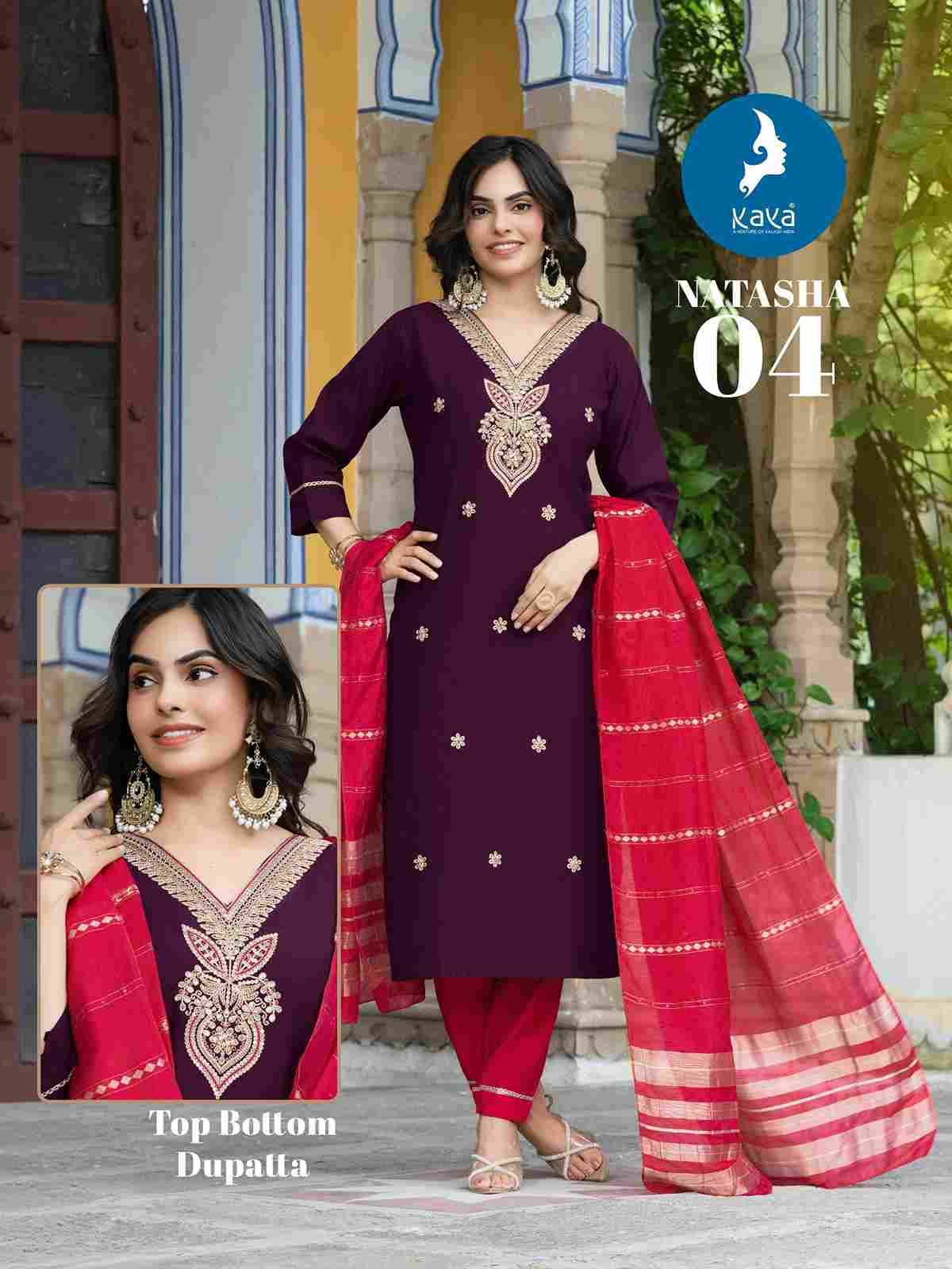 Natasha By Kaya 01 To 06 Series Beautiful Stylish Festive Suits Fancy Colorful Casual Wear & Ethnic Wear & Ready To Wear Roman Silk Dresses At Wholesale Price