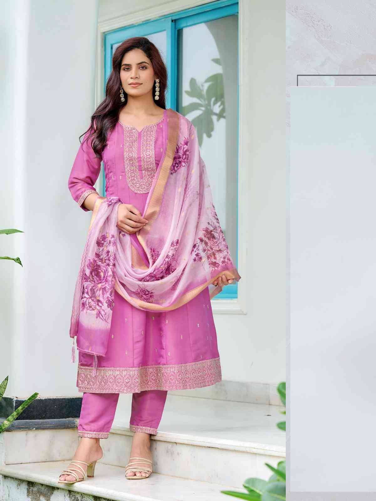 Ambika By Aanchi 1001 To 1004 Series Beautiful Festive Suits Colorful Stylish Fancy Casual Wear & Ethnic Wear Shimmer Dresses At Wholesale Price