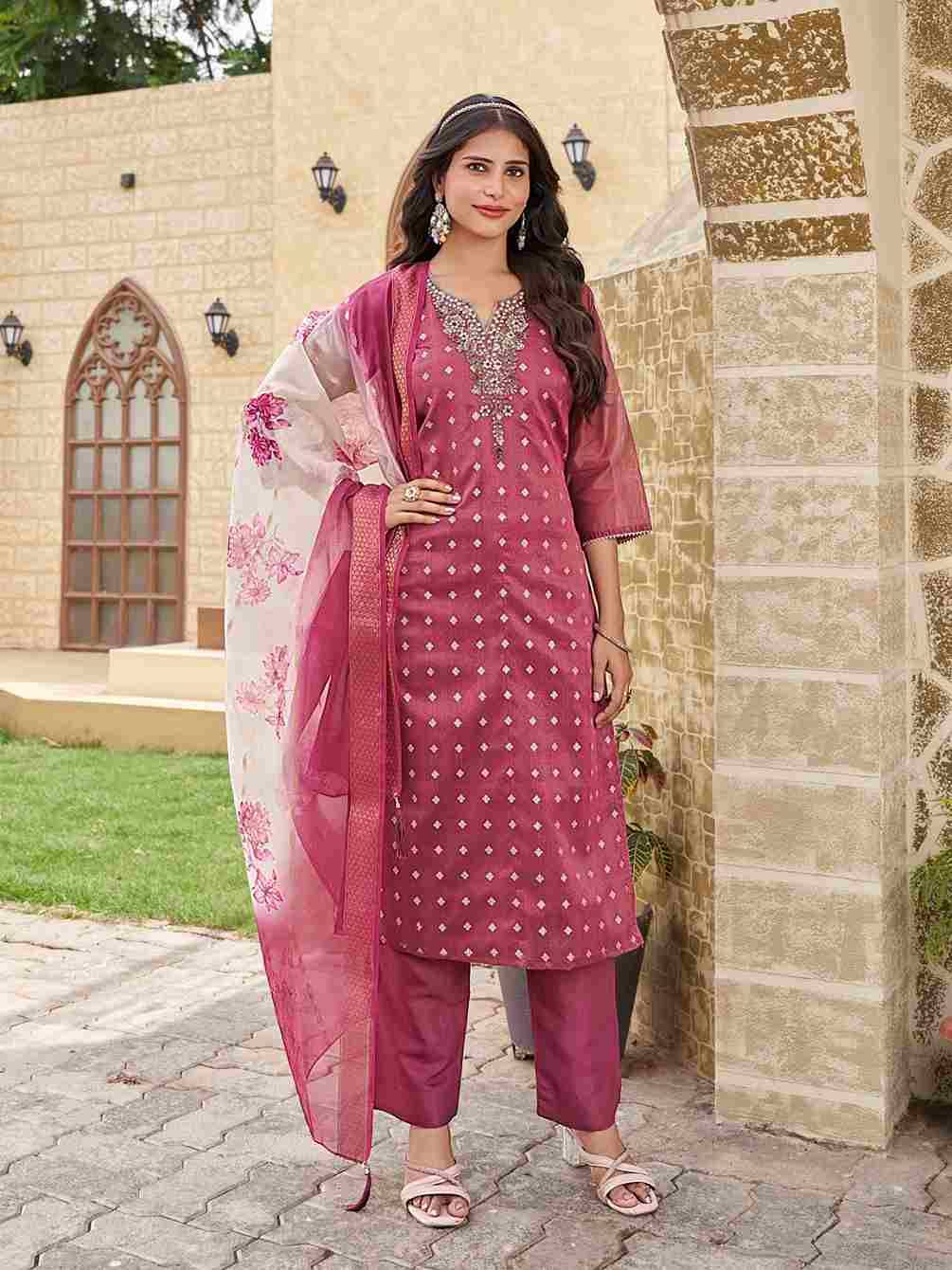 Devi By Aanchi 01 To 04 Series Beautiful Festive Suits Colorful Stylish Fancy Casual Wear & Ethnic Wear Shimmer Jacquard Dresses At Wholesale Price