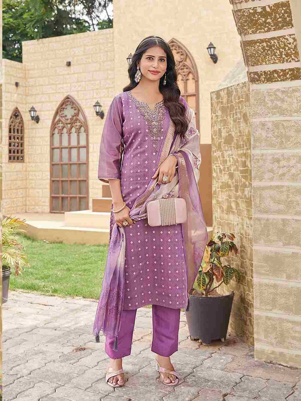 Devi By Aanchi 01 To 04 Series Beautiful Festive Suits Colorful Stylish Fancy Casual Wear & Ethnic Wear Shimmer Jacquard Dresses At Wholesale Price