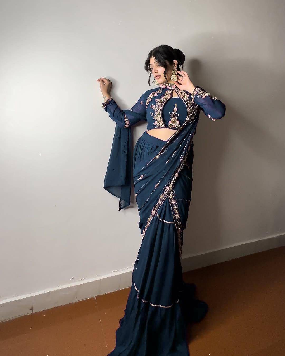 Be-280 By Fashid Wholesale 01 To 06 Series Indian Traditional Wear Collection Beautiful Stylish Fancy Colorful Party Wear & Occasional Wear Faux Georgette Lehenga Sarees At Wholesale Price