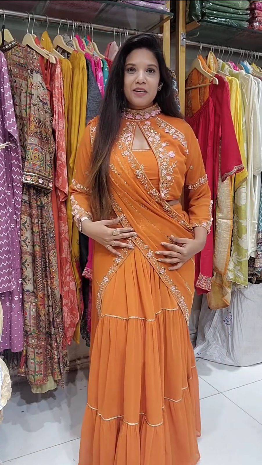 Be-280 By Fashid Wholesale 01 To 06 Series Indian Traditional Wear Collection Beautiful Stylish Fancy Colorful Party Wear & Occasional Wear Faux Georgette Lehenga Sarees At Wholesale Price