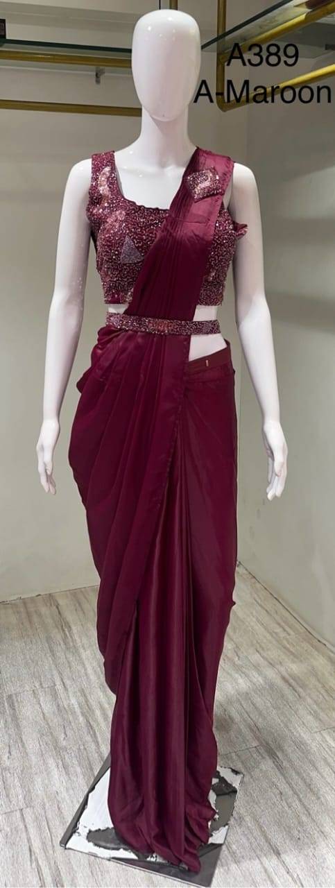 A-389 By Amoha Trendz 389-A To 389-C Series Indian Traditional Wear Collection Beautiful Stylish Fancy Colorful Party Wear & Occasional Wear Fancy Sarees At Wholesale Price