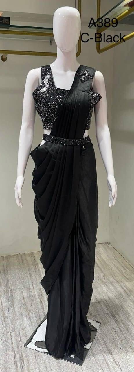 A-389 By Amoha Trendz 389-A To 389-C Series Indian Traditional Wear Collection Beautiful Stylish Fancy Colorful Party Wear & Occasional Wear Fancy Sarees At Wholesale Price