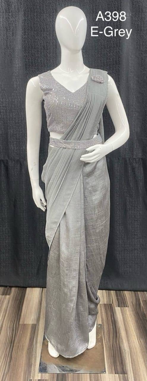 A-398 By Amoha Trendz 398-A To 398-H Series Indian Traditional Wear Collection Beautiful Stylish Fancy Colorful Party Wear & Occasional Wear Fancy Sarees At Wholesale Price
