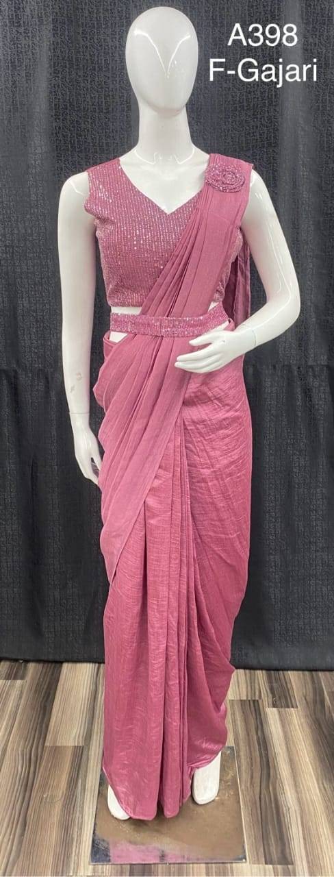 A-398 By Amoha Trendz 398-A To 398-H Series Indian Traditional Wear Collection Beautiful Stylish Fancy Colorful Party Wear & Occasional Wear Fancy Sarees At Wholesale Price