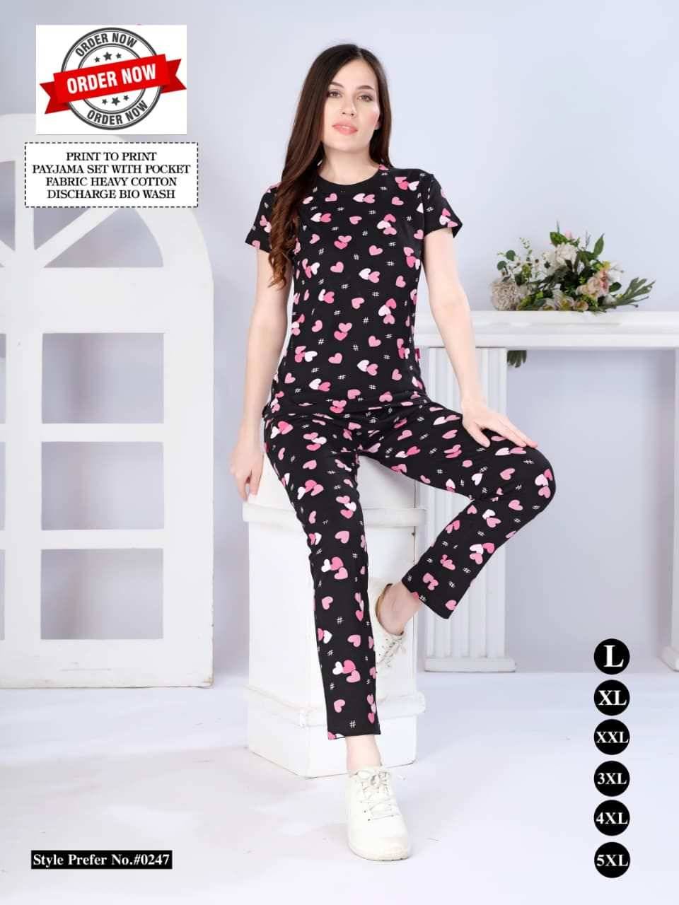 Summer Special Vol-247 By Kaamiri 247-A To 247-F Series Designer Stylish Fancy Colorful Beautiful Party Wear & Ethnic Wear Collection Heavy Hosiery Cotton Night Suits At Wholesale Price