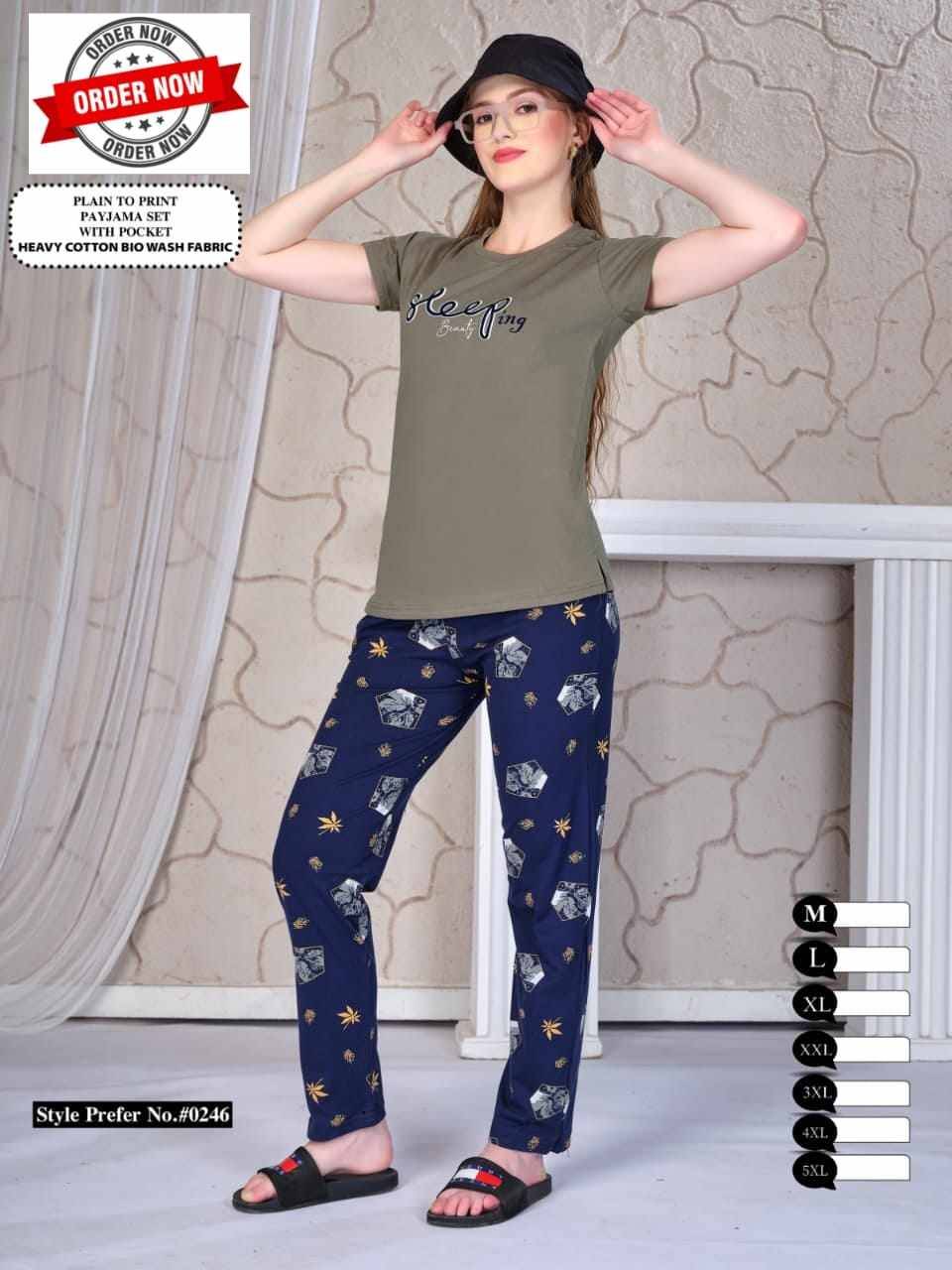 Summer Special Vol-246 By Kaamiri 246-A To 246-F Series Designer Stylish Fancy Colorful Beautiful Party Wear & Ethnic Wear Collection Heavy Hosiery Cotton Night Suits At Wholesale Price
