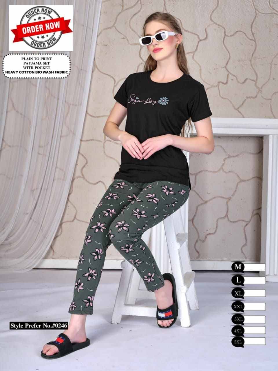 Summer Special Vol-246 By Kaamiri 246-A To 246-F Series Designer Stylish Fancy Colorful Beautiful Party Wear & Ethnic Wear Collection Heavy Hosiery Cotton Night Suits At Wholesale Price