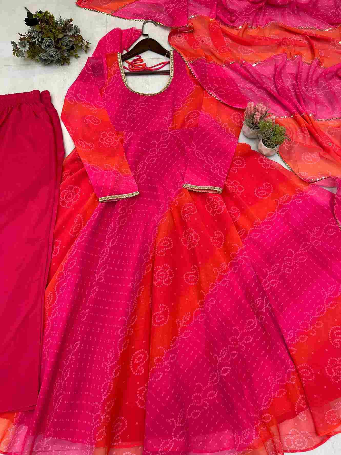 Be-388 By Fashid Wholesale Beautiful Stylish Fancy Colorful Casual Wear & Ethnic Wear Faux Georgette Gown At Wholesale Price