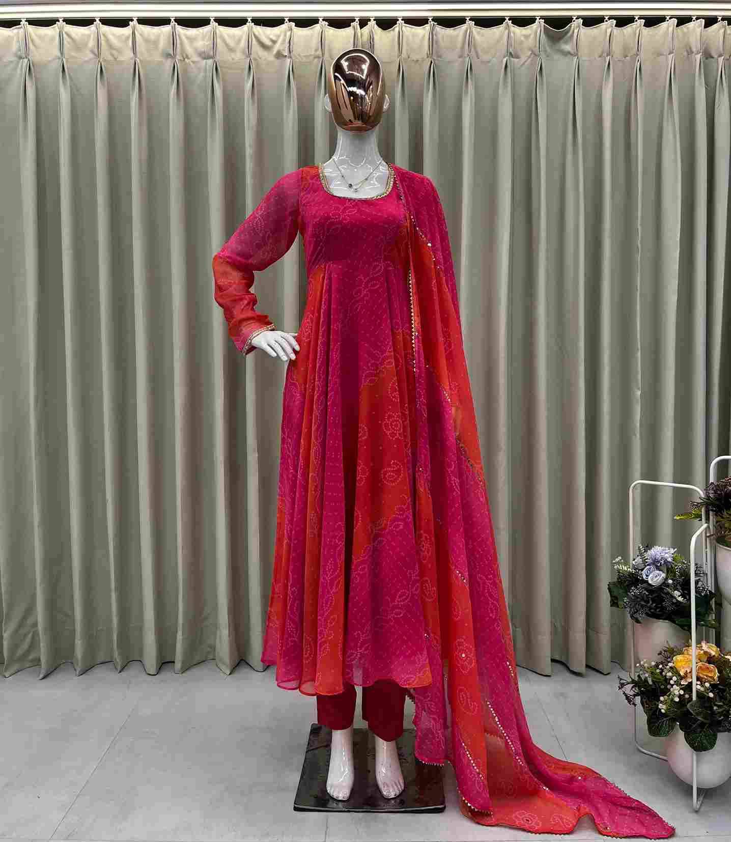 Be-388 By Fashid Wholesale Beautiful Stylish Fancy Colorful Casual Wear & Ethnic Wear Faux Georgette Gown At Wholesale Price