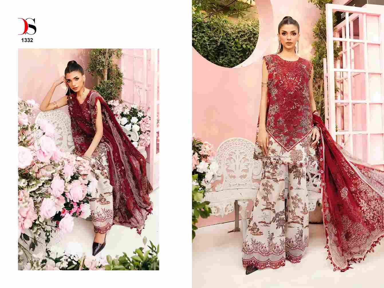Maria.B. Mprint-25 Vol-2 By Deepsy Suits 1331 To 1338 Series Pakistani Stylish Beautiful Colourful Printed & Embroidered Party Wear & Occasional Wear Pure Cotton Dresses At Wholesale Price