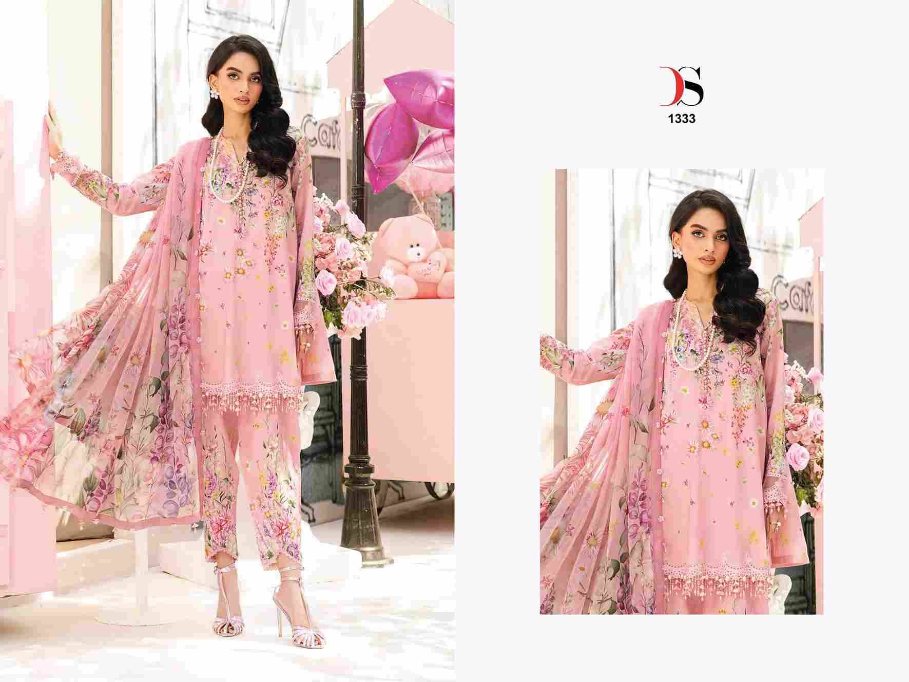 Maria.B. Mprint-25 Vol-2 By Deepsy Suits 1331 To 1338 Series Pakistani Stylish Beautiful Colourful Printed & Embroidered Party Wear & Occasional Wear Pure Cotton Dresses At Wholesale Price