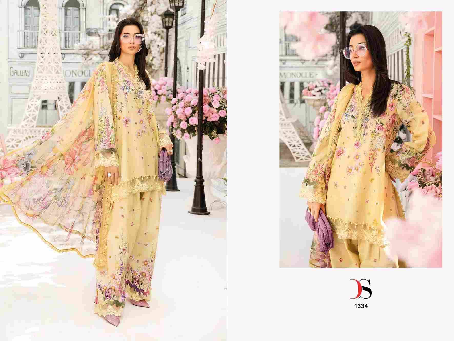 Maria.B. Mprint-25 Vol-2 By Deepsy Suits 1331 To 1338 Series Pakistani Stylish Beautiful Colourful Printed & Embroidered Party Wear & Occasional Wear Pure Cotton Dresses At Wholesale Price