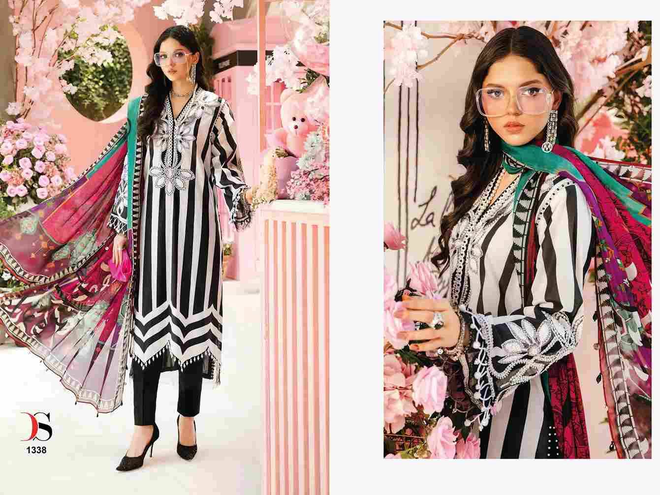 Maria.B. Mprint-25 Vol-2 By Deepsy Suits 1331 To 1338 Series Pakistani Stylish Beautiful Colourful Printed & Embroidered Party Wear & Occasional Wear Pure Cotton Dresses At Wholesale Price