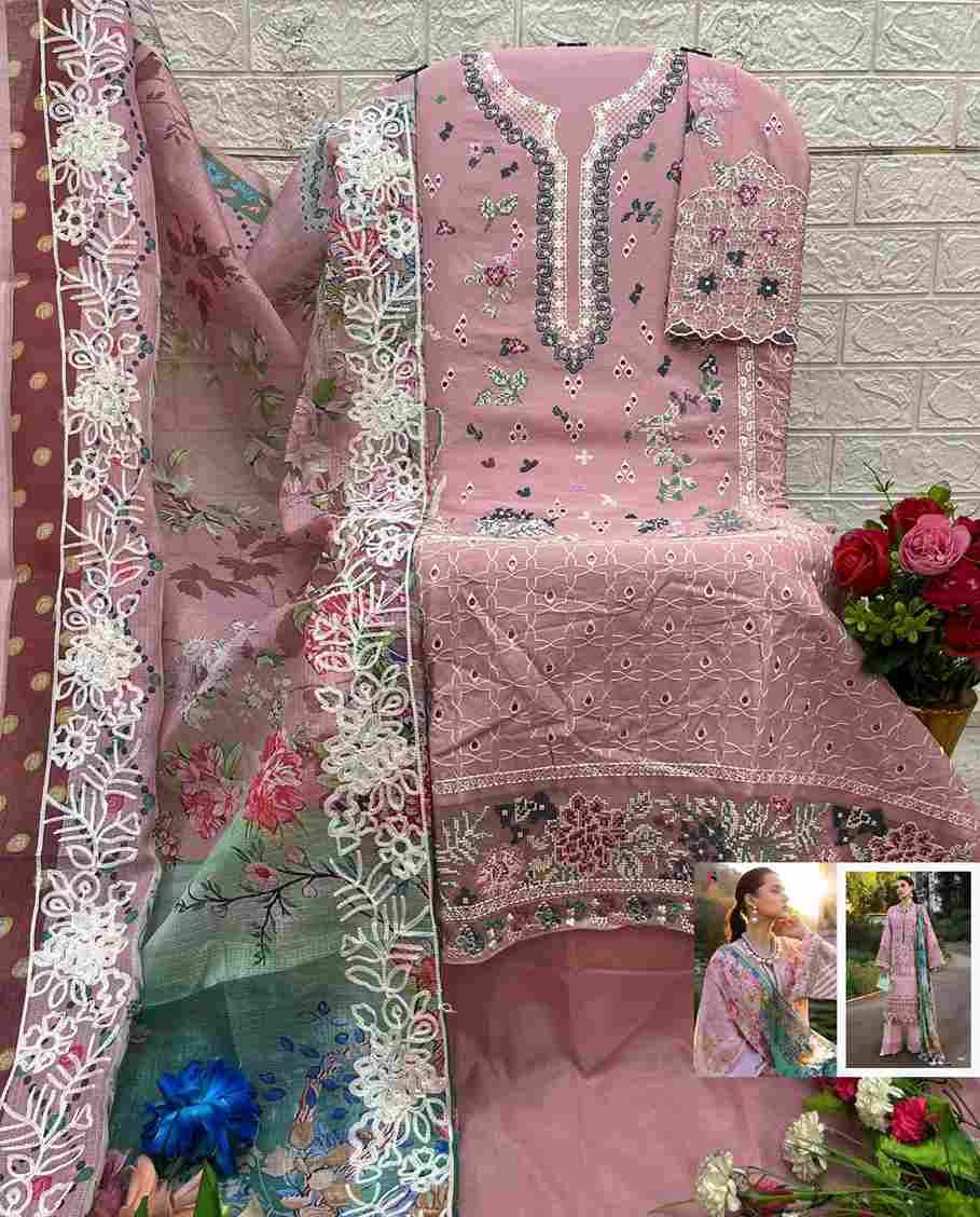 Maria.B. Premium Embroidered-25 Vol-3 By Deepsy Suits 1301 To 1306 Series Pakistani Stylish Beautiful Colourful Printed & Embroidered Party Wear & Occasional Wear Pure Cotton Dresses At Wholesale Price