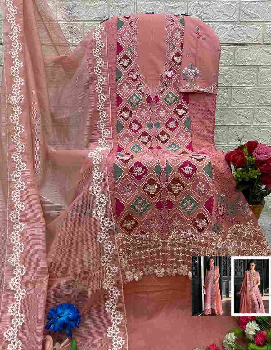 Maria.B. Premium Embroidered-25 Vol-3 By Deepsy Suits 1301 To 1306 Series Pakistani Stylish Beautiful Colourful Printed & Embroidered Party Wear & Occasional Wear Pure Cotton Dresses At Wholesale Price