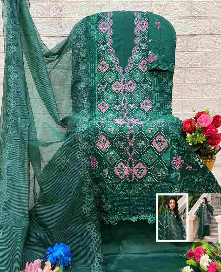 Maria.B. Premium Embroidered-25 Vol-3 By Deepsy Suits 1301 To 1306 Series Pakistani Stylish Beautiful Colourful Printed & Embroidered Party Wear & Occasional Wear Pure Cotton Dresses At Wholesale Price