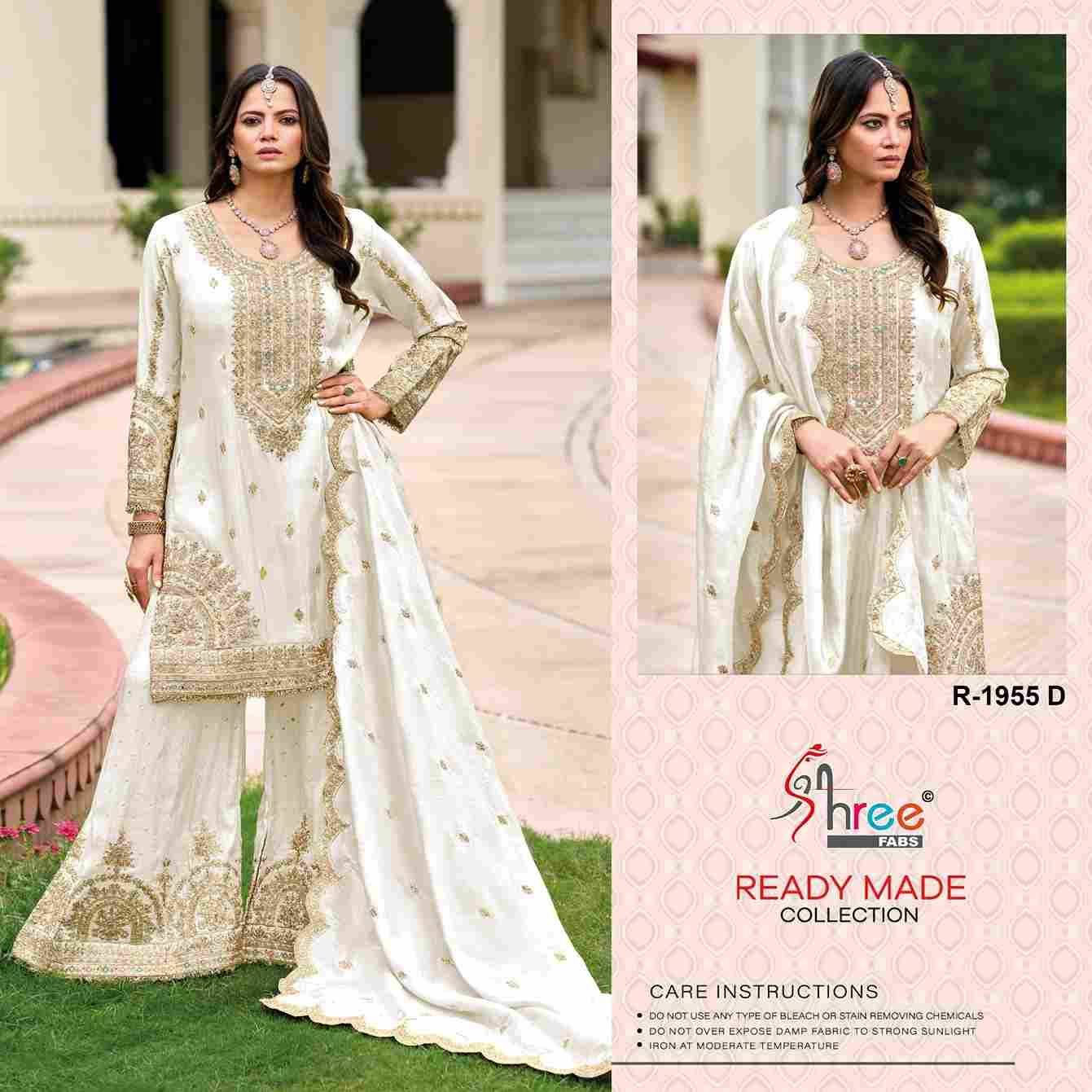 Shree Fabs Hit Design R-1955 Colours By Shree Fabs R-1955-A To R-1955-D Series Designer Pakistani Suits Collection Beautiful Stylish Fancy Colorful Party Wear & Occasional Wear Chinnon Dresses At Wholesale Price