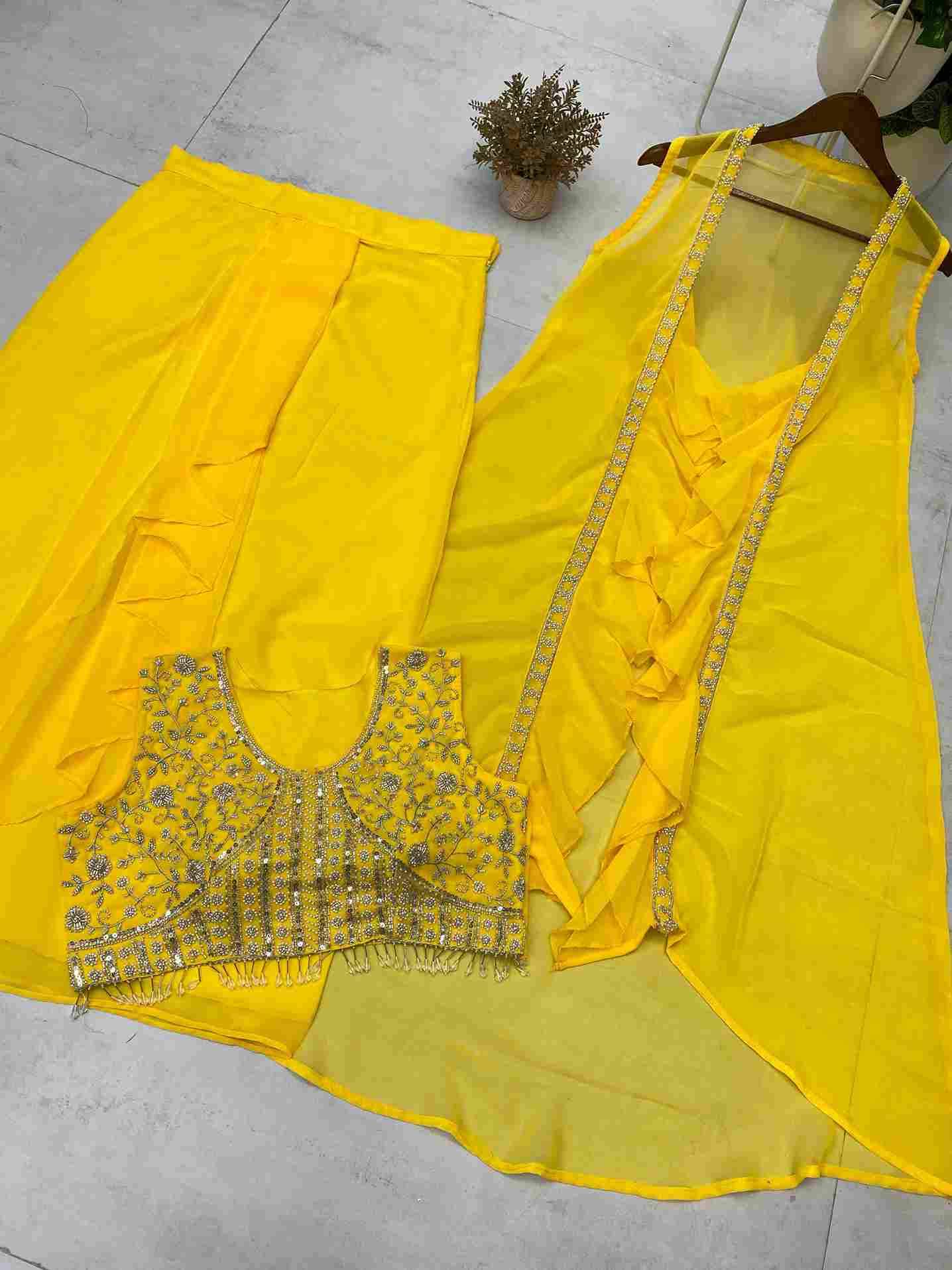 Be-332 By Fashid Wholesale 01 To 02 Series Beautiful Stylish Fancy Colorful Casual Wear & Ethnic Wear Georgette Dresses With Dhoti At Wholesale Price