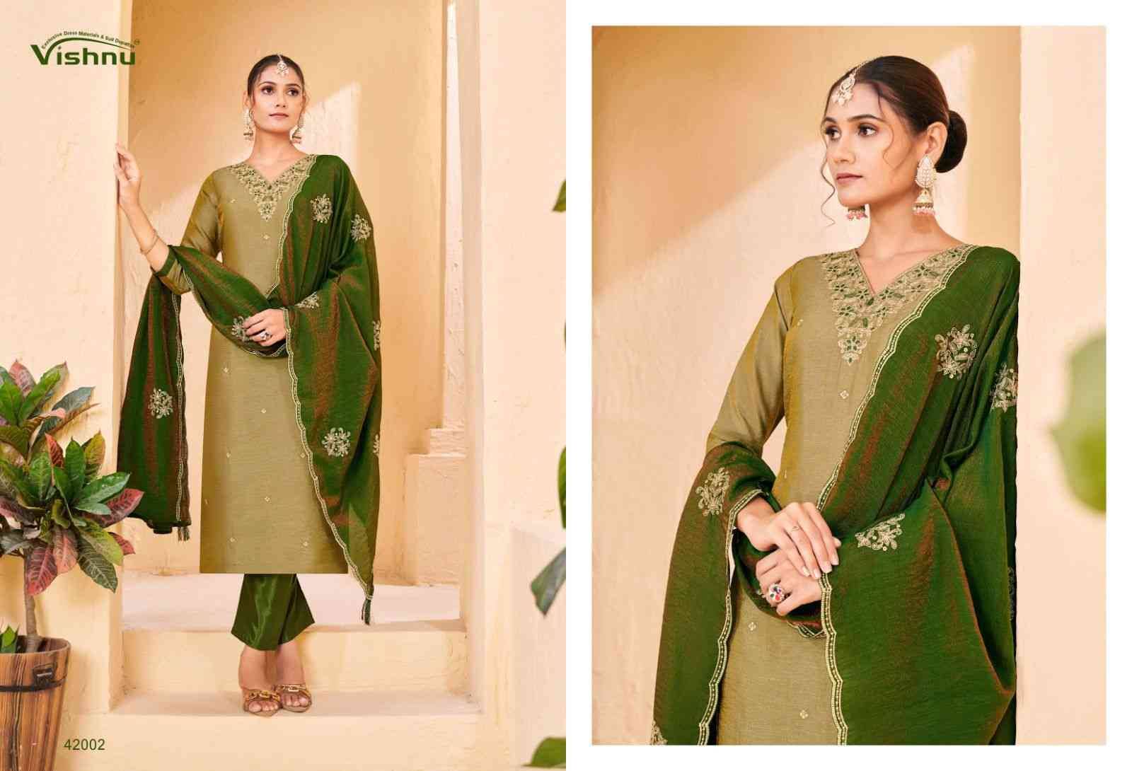 Khatoon By Vishnu 42001 To 42010 Series Beautiful Stylish Festive Suits Fancy Colorful Casual Wear & Ethnic Wear & Ready To Wear Silk Dresses At Wholesale Price