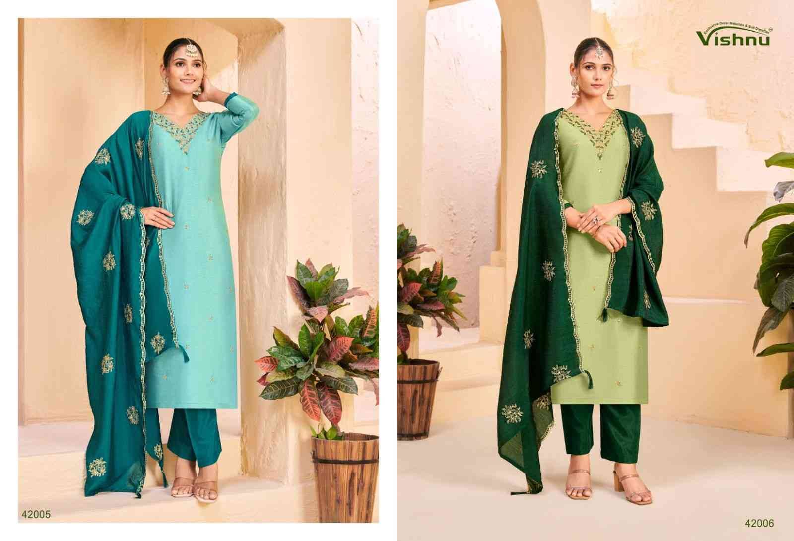 Khatoon By Vishnu 42001 To 42010 Series Beautiful Stylish Festive Suits Fancy Colorful Casual Wear & Ethnic Wear & Ready To Wear Silk Dresses At Wholesale Price