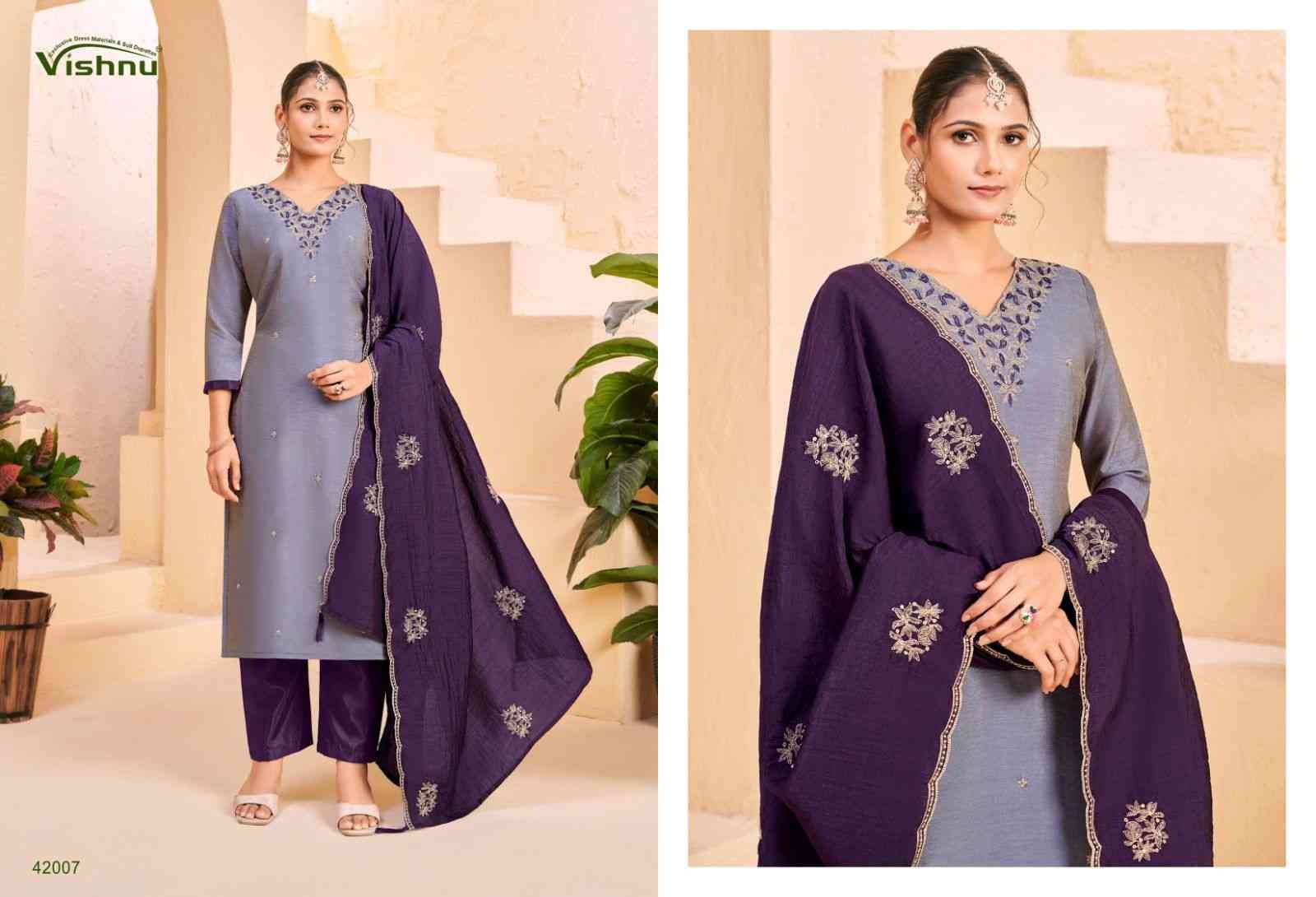 Khatoon By Vishnu 42001 To 42010 Series Beautiful Stylish Festive Suits Fancy Colorful Casual Wear & Ethnic Wear & Ready To Wear Silk Dresses At Wholesale Price