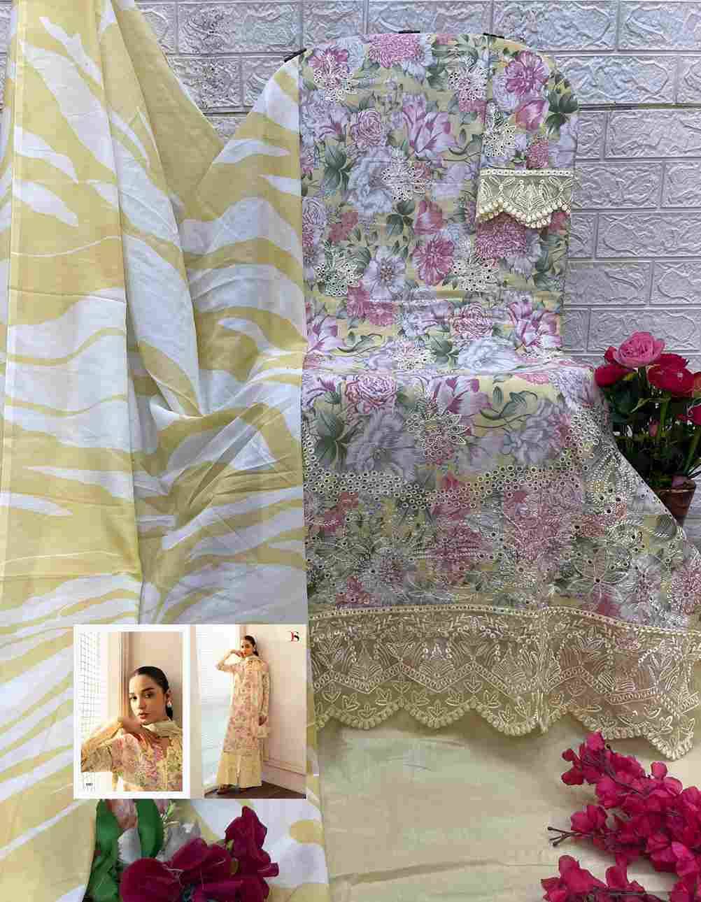 Afrozeh Lawn-25 By Deepsy Suits 1321 To 1328 Series Pakistani Stylish Beautiful Colourful Printed & Embroidered Party Wear & Occasional Wear Pure Cotton Dresses At Wholesale Price