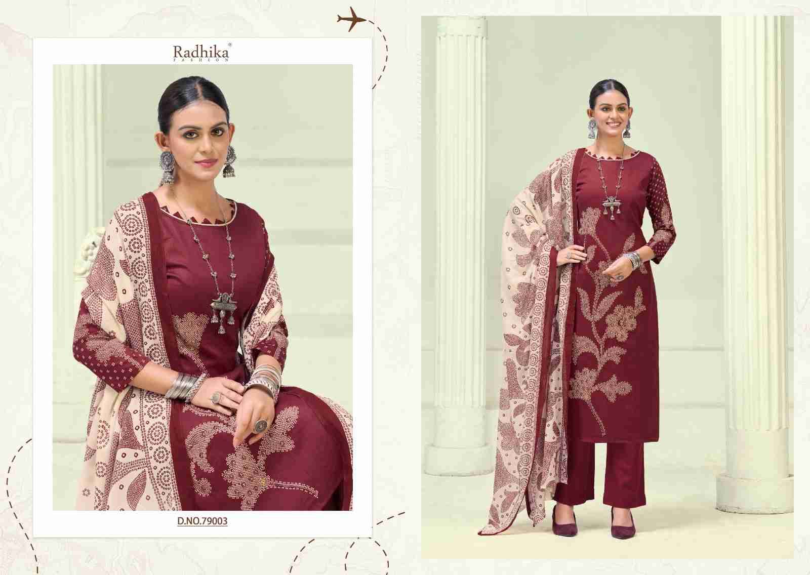 Jivika Vol-5 By Azara 79001 To 79004 Series Beautiful Stylish Festive Suits Fancy Colorful Casual Wear & Ethnic Wear & Ready To Wear Jam Cotton Print Dresses At Wholesale Price