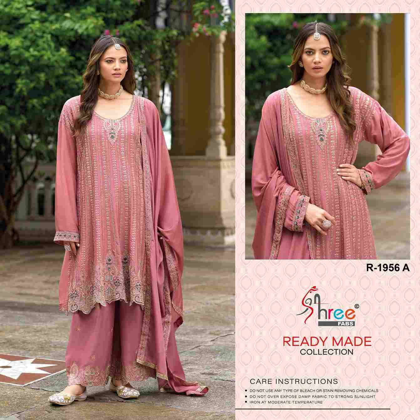 Shree Fabs Hit Design R-1956 Colours By Shree Fabs R-1956-A To R-1956-D Series Designer Pakistani Suits Collection Beautiful Stylish Fancy Colorful Party Wear & Occasional Wear Chinnon Dresses At Wholesale Price