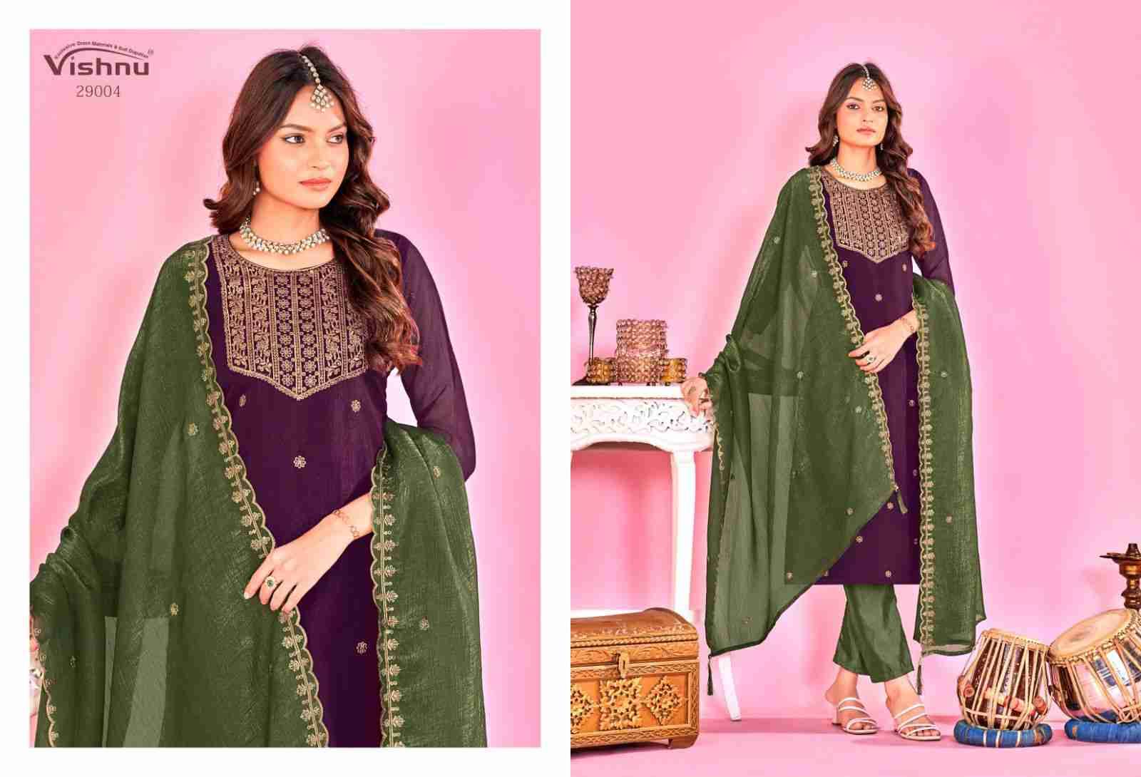Sarista Vol-2 By Vishnu 29001 To 29010 Series Beautiful Stylish Festive Suits Fancy Colorful Casual Wear & Ethnic Wear & Ready To Wear Crunchey Silk Dresses At Wholesale Price