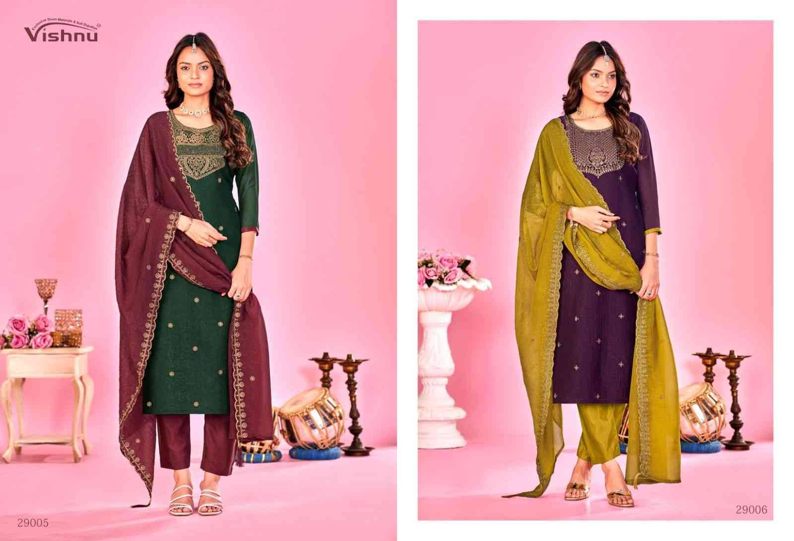 Sarista Vol-2 By Vishnu 29001 To 29010 Series Beautiful Stylish Festive Suits Fancy Colorful Casual Wear & Ethnic Wear & Ready To Wear Crunchey Silk Dresses At Wholesale Price