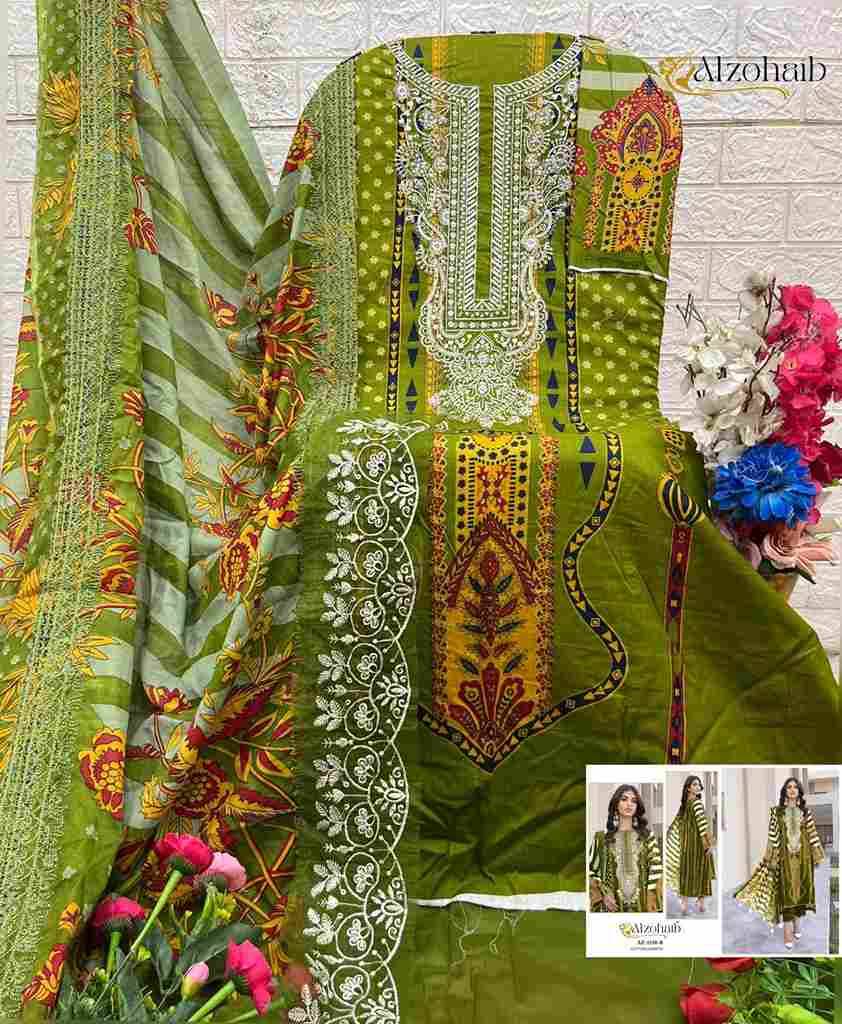 Rubina Vol-1 By Alzohaib 1220 To 1220-D Series Beautiful Pakistani Suits Stylish Fancy Colorful Party Wear & Occasional Wear Pure Cotton Print Dresses At Wholesale Price