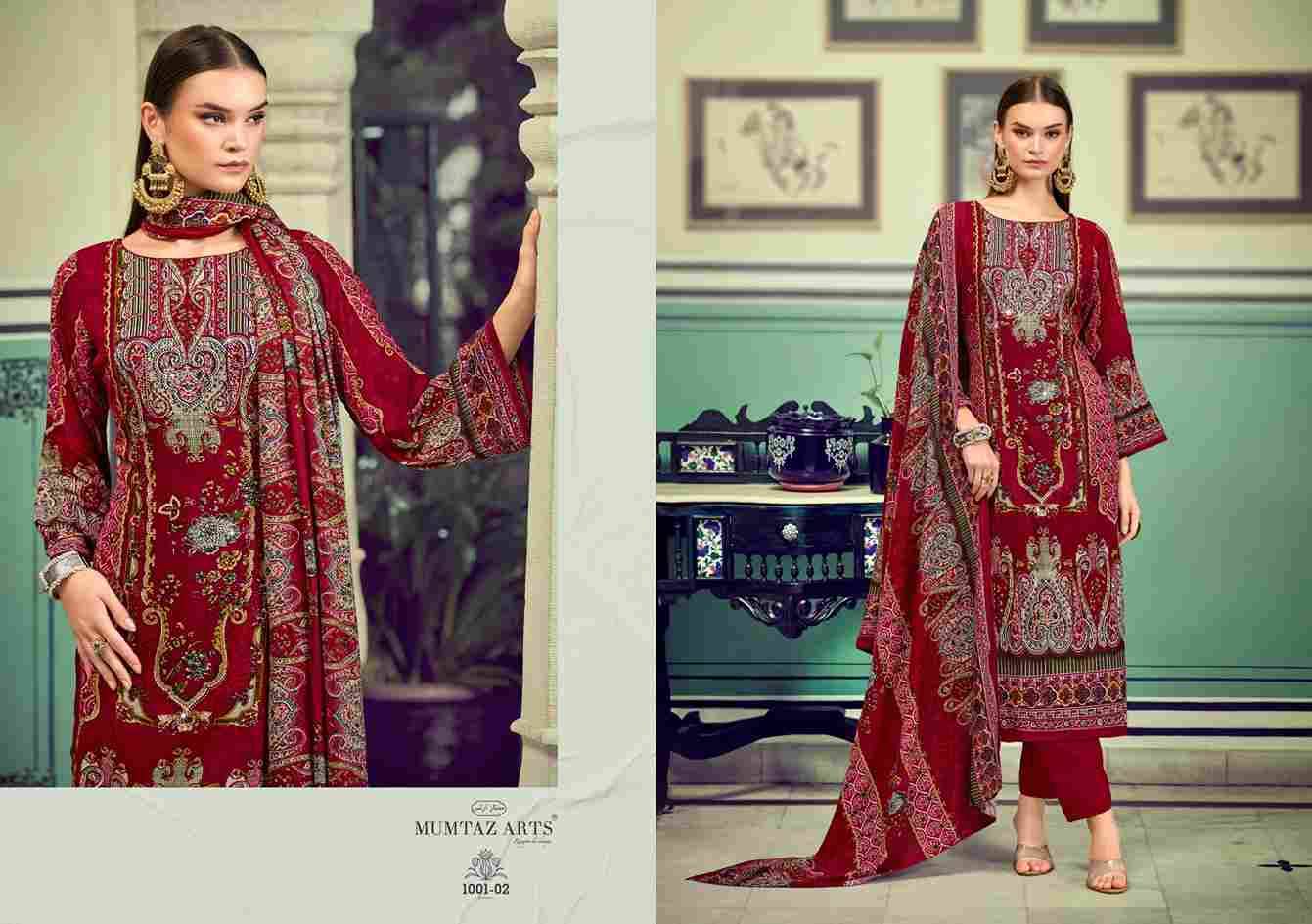Sabyasachi Aayat Vol-1 By Mumtaz Arts 1001-01 To 1001-04 Series Beautiful Festive Suits Colorful Stylish Fancy Casual Wear & Ethnic Wear Pure Viscose Print With Work Dresses At Wholesale Price