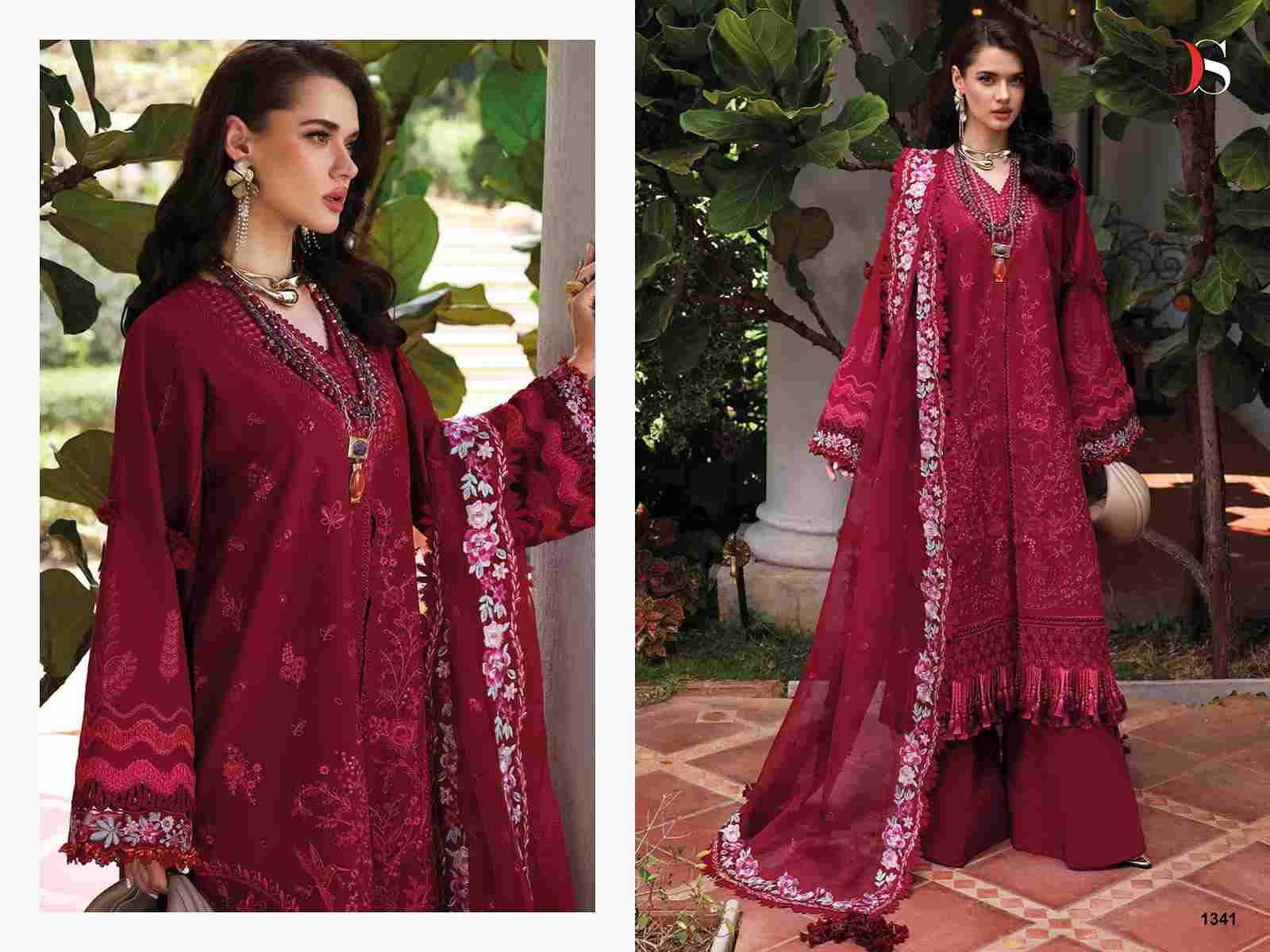 Adan Inlay Premium-25 By Deepsy Suits 1341 To 1346 Series Pakistani Stylish Beautiful Colourful Printed & Embroidered Party Wear & Occasional Wear Pure Cotton Dresses At Wholesale Price