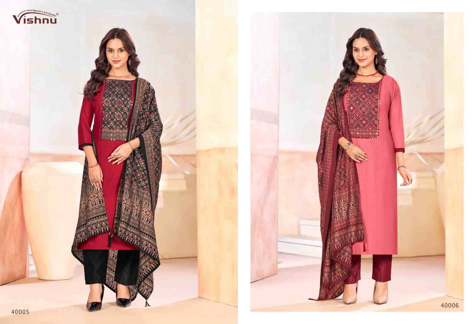 Ajjrak Gold Vol-2 By Vishnu 40001 To 40012 Series Beautiful Stylish Festive Suits Fancy Colorful Casual Wear & Ethnic Wear & Ready To Wear Vertican Dresses At Wholesale Price