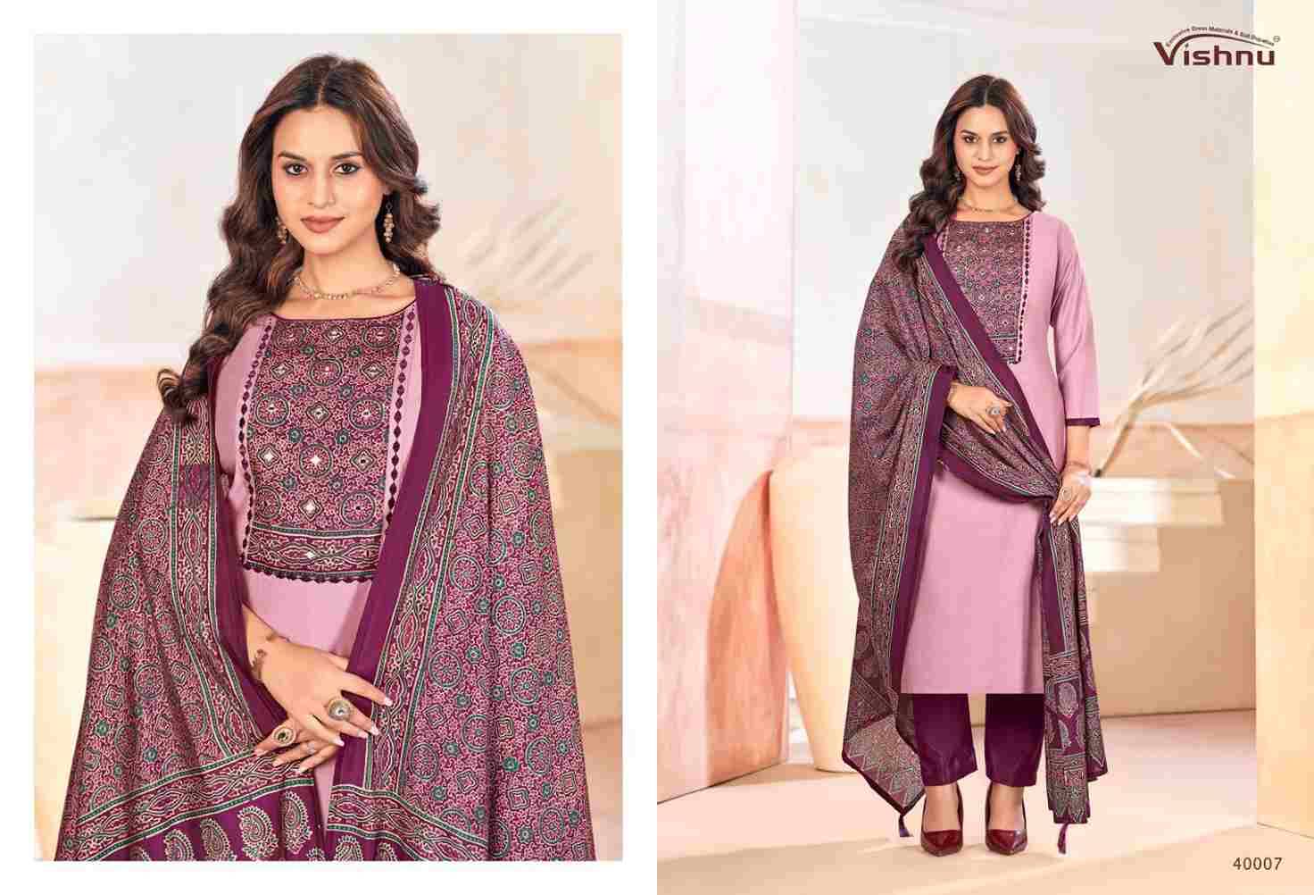 Ajjrak Gold Vol-2 By Vishnu 40001 To 40012 Series Beautiful Stylish Festive Suits Fancy Colorful Casual Wear & Ethnic Wear & Ready To Wear Vertican Dresses At Wholesale Price