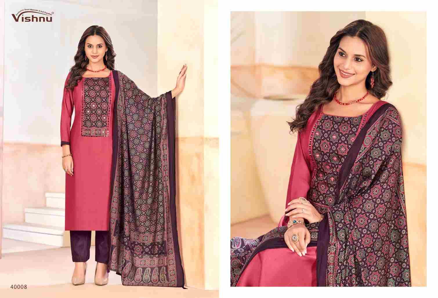 Ajjrak Gold Vol-2 By Vishnu 40001 To 40012 Series Beautiful Stylish Festive Suits Fancy Colorful Casual Wear & Ethnic Wear & Ready To Wear Vertican Dresses At Wholesale Price