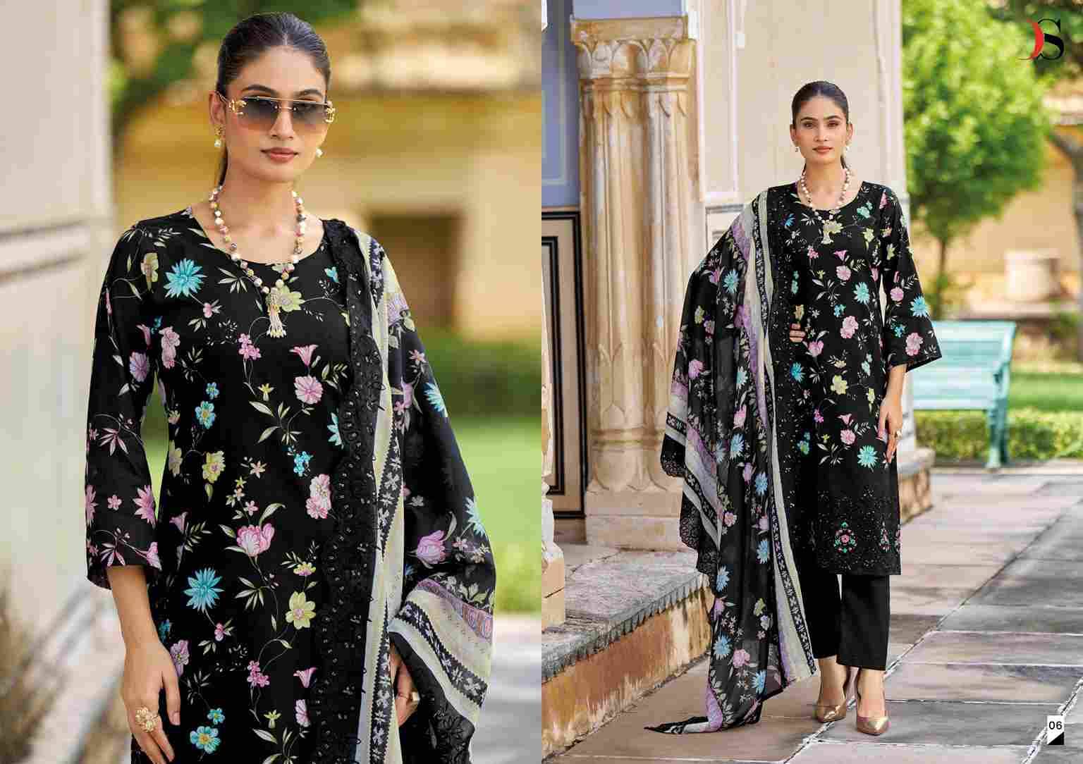 Bin Saeed Mini Lawn Collection Vol-2 By Deepsy Suits 01 To 06 Series Designer Pakistani Suits Beautiful Stylish Fancy Colorful Party Wear & Occasional Wear Pure Cotton Dresses At Wholesale Price
