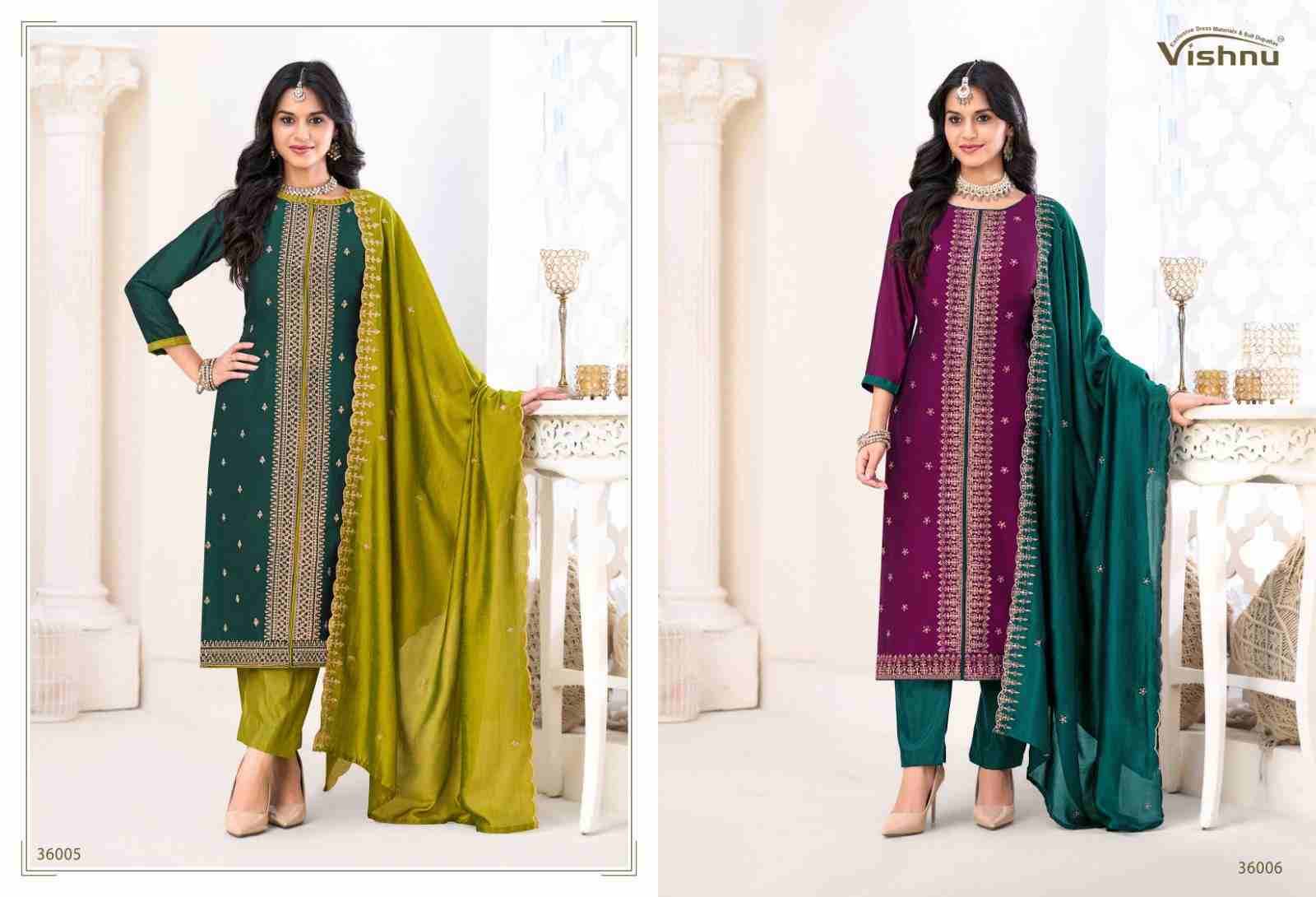 Inaayat Vol-2 By Vishnu 36001 To 36012 Series Beautiful Stylish Festive Suits Fancy Colorful Casual Wear & Ethnic Wear & Ready To Wear Vichitra Silk Dresses At Wholesale Price