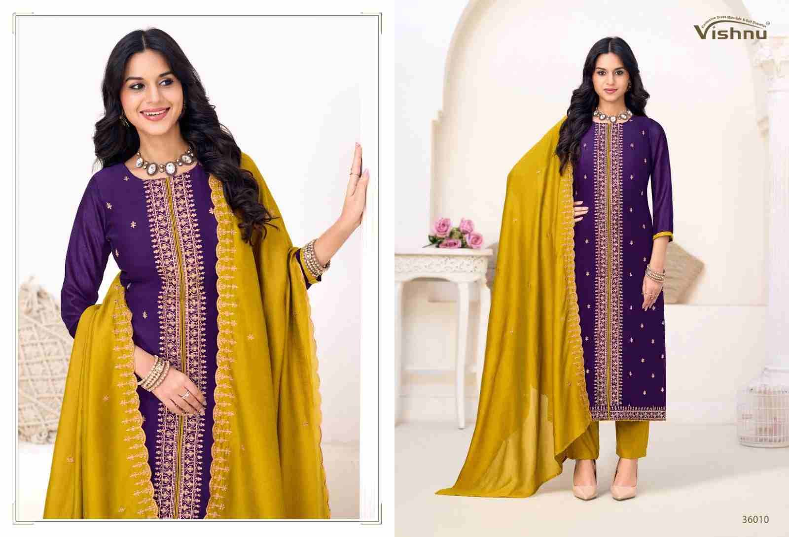 Inaayat Vol-2 By Vishnu 36001 To 36012 Series Beautiful Stylish Festive Suits Fancy Colorful Casual Wear & Ethnic Wear & Ready To Wear Vichitra Silk Dresses At Wholesale Price