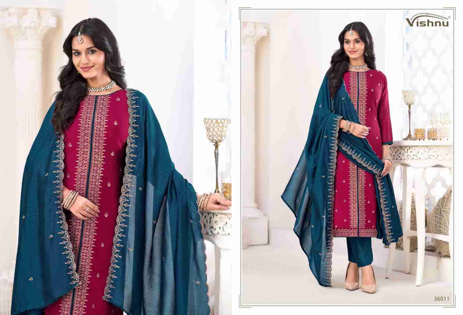 Inaayat Vol-2 By Vishnu 36001 To 36012 Series Beautiful Stylish Festive Suits Fancy Colorful Casual Wear & Ethnic Wear & Ready To Wear Vichitra Silk Dresses At Wholesale Price